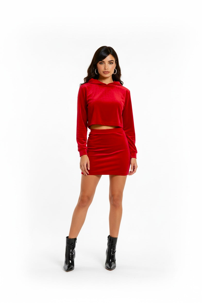 Amari Velvet Two-Piece Set