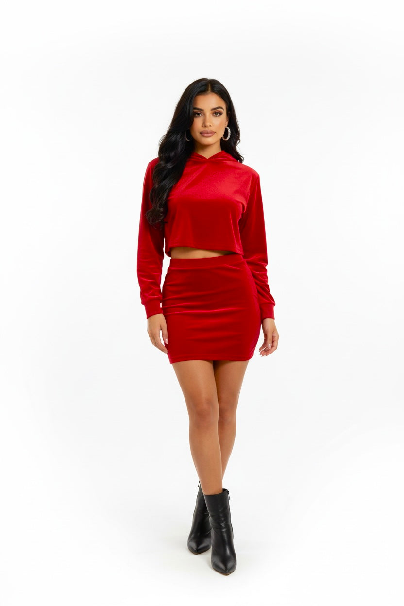 Amari Velvet Two-Piece Set