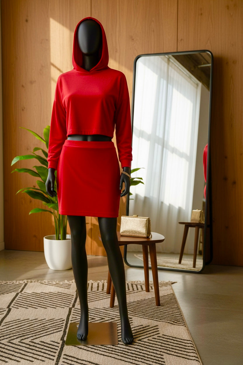 Amari Velvet Two-Piece Set