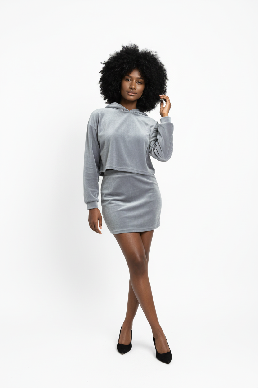 Amari Velvet Two-Piece Set