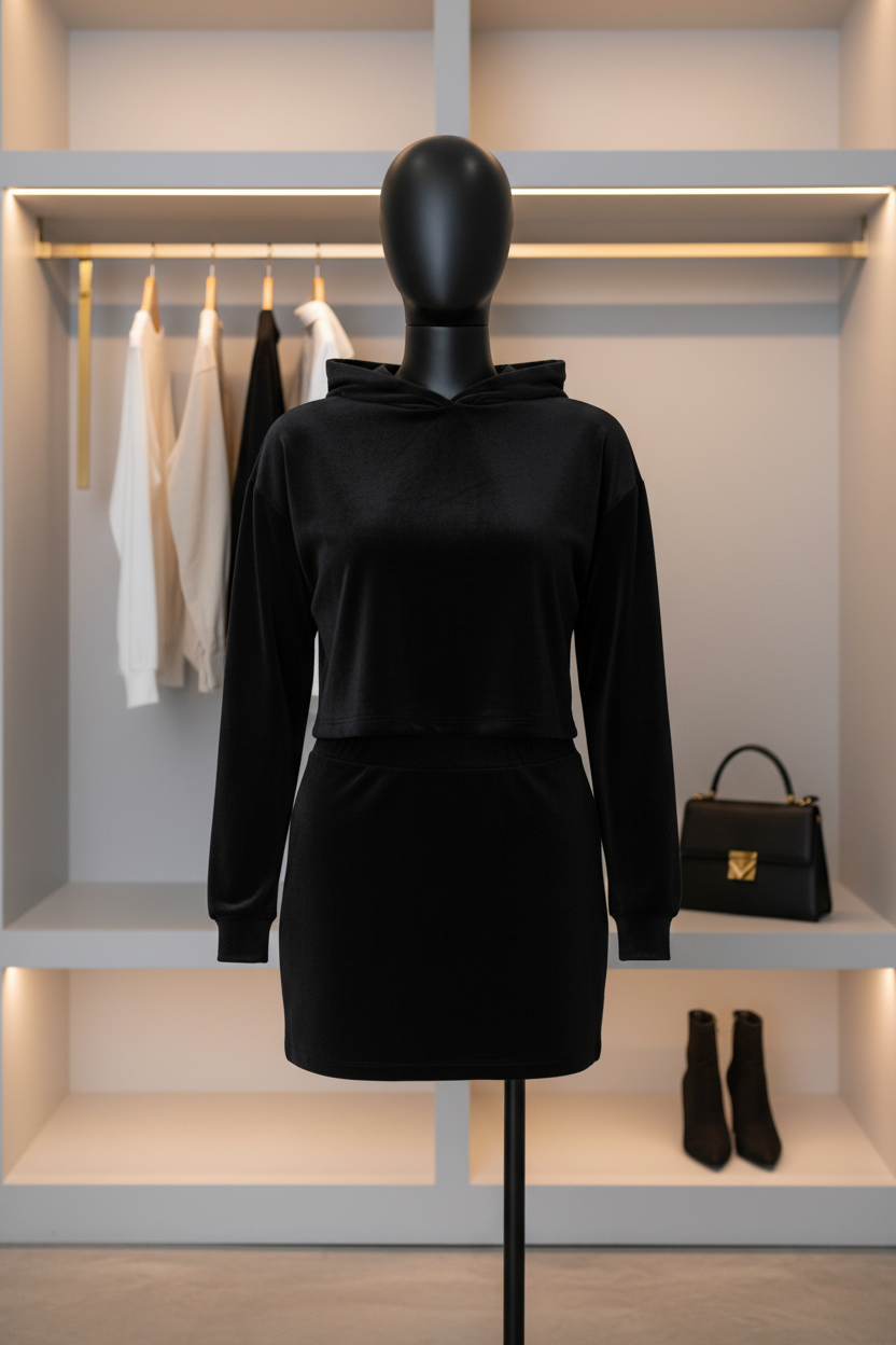 Amari Velvet Two-Piece Set