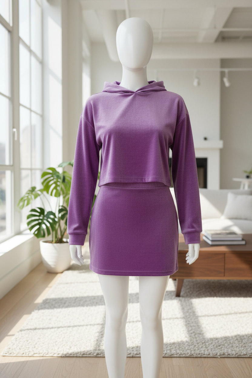 Amari Velvet Two-Piece Set