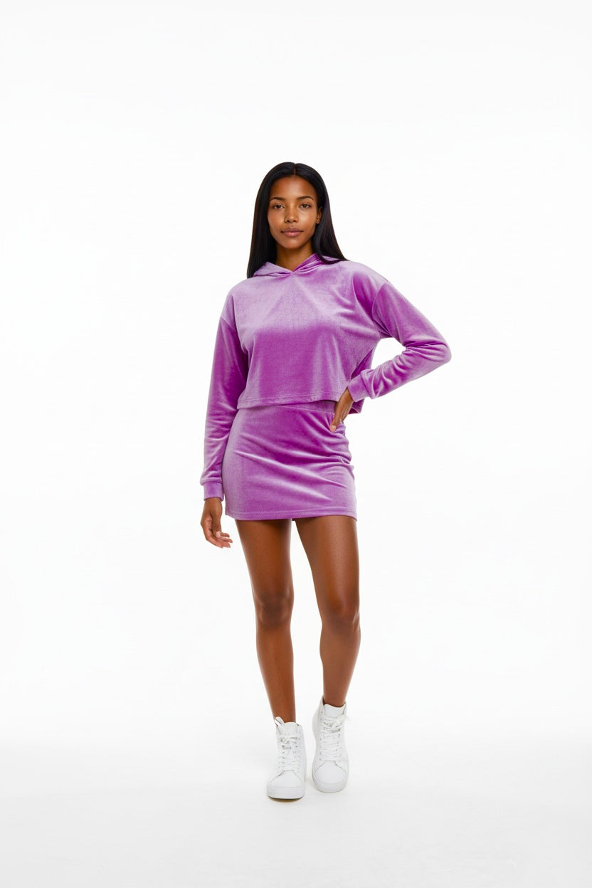 Amari Velvet Two-Piece Set