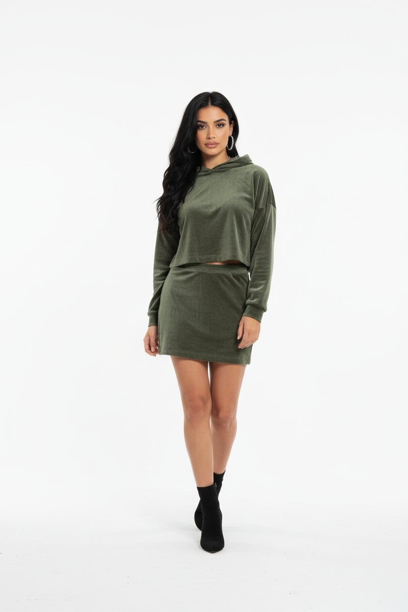 Amari Velvet Two-Piece Set