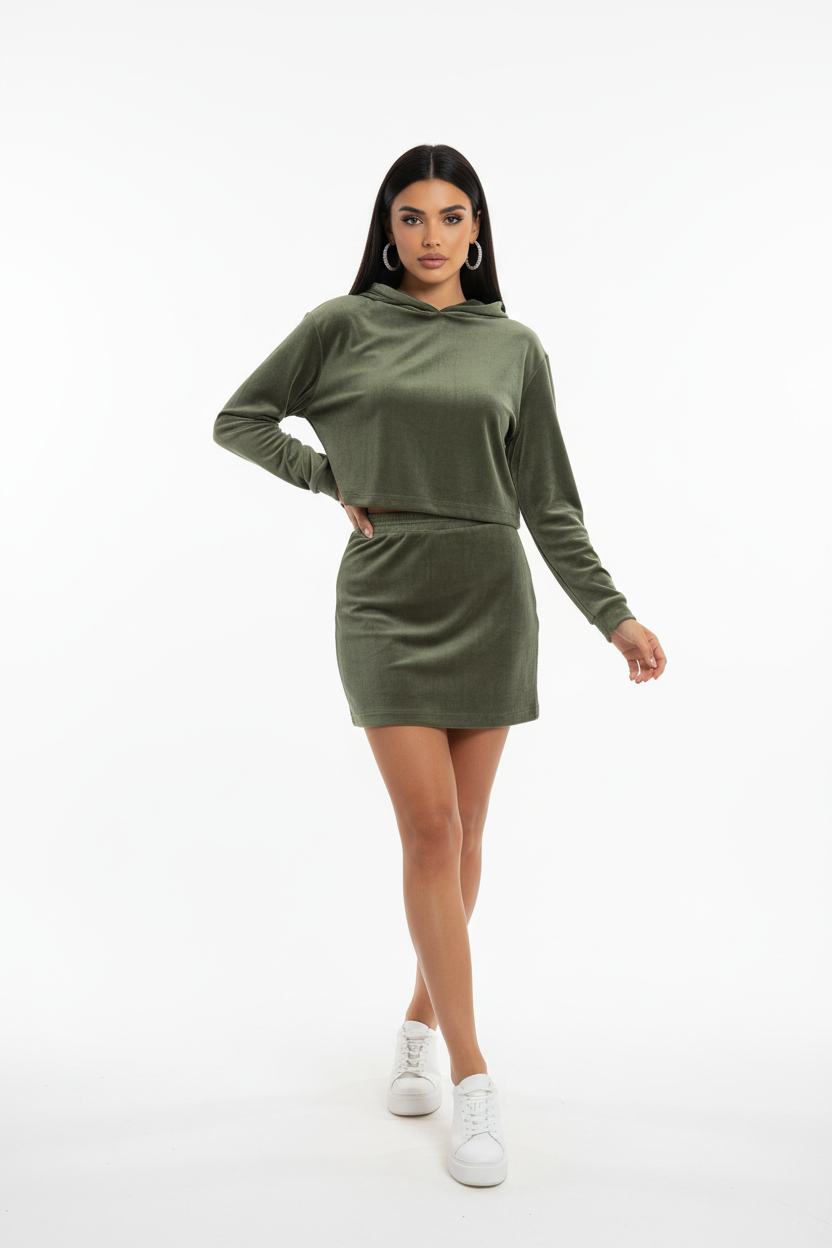 Amari Velvet Two-Piece Set