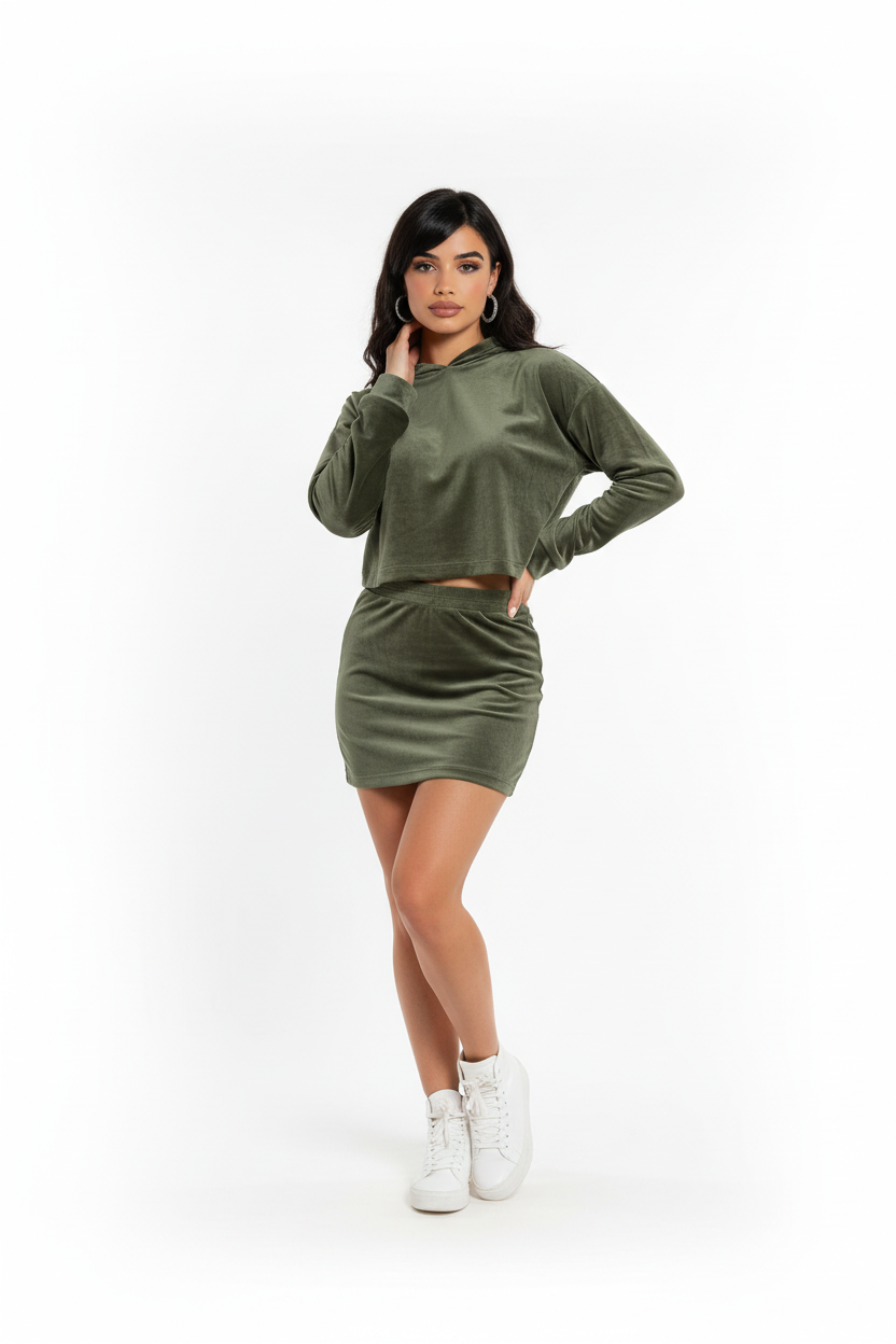 Amari Velvet Two-Piece Set