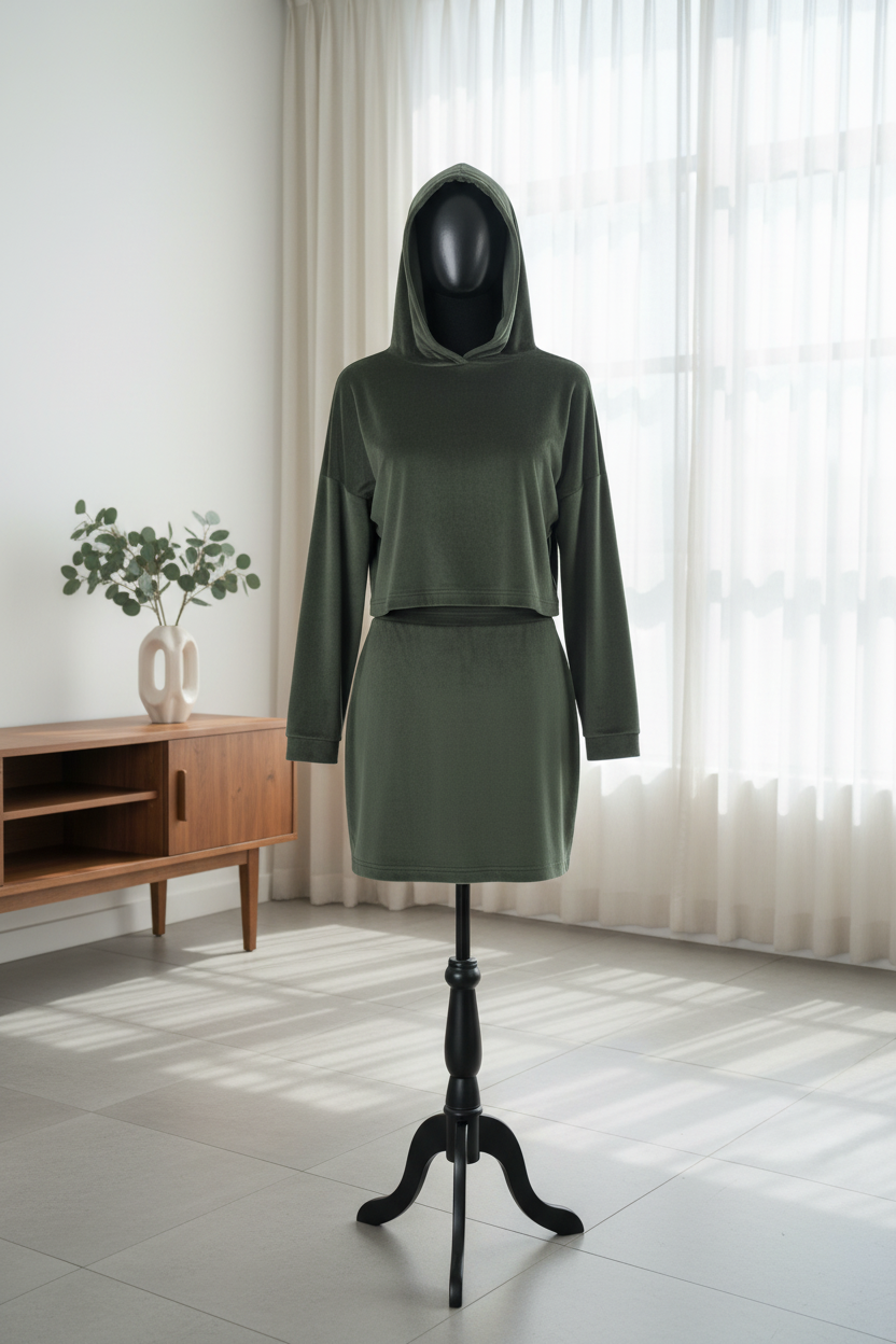 Amari Velvet Two-Piece Set